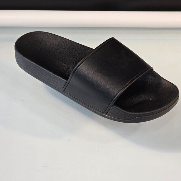 WSG Logo What's good? Slider Slides Black Rubber EU Size 45 - Picture 4 of 7